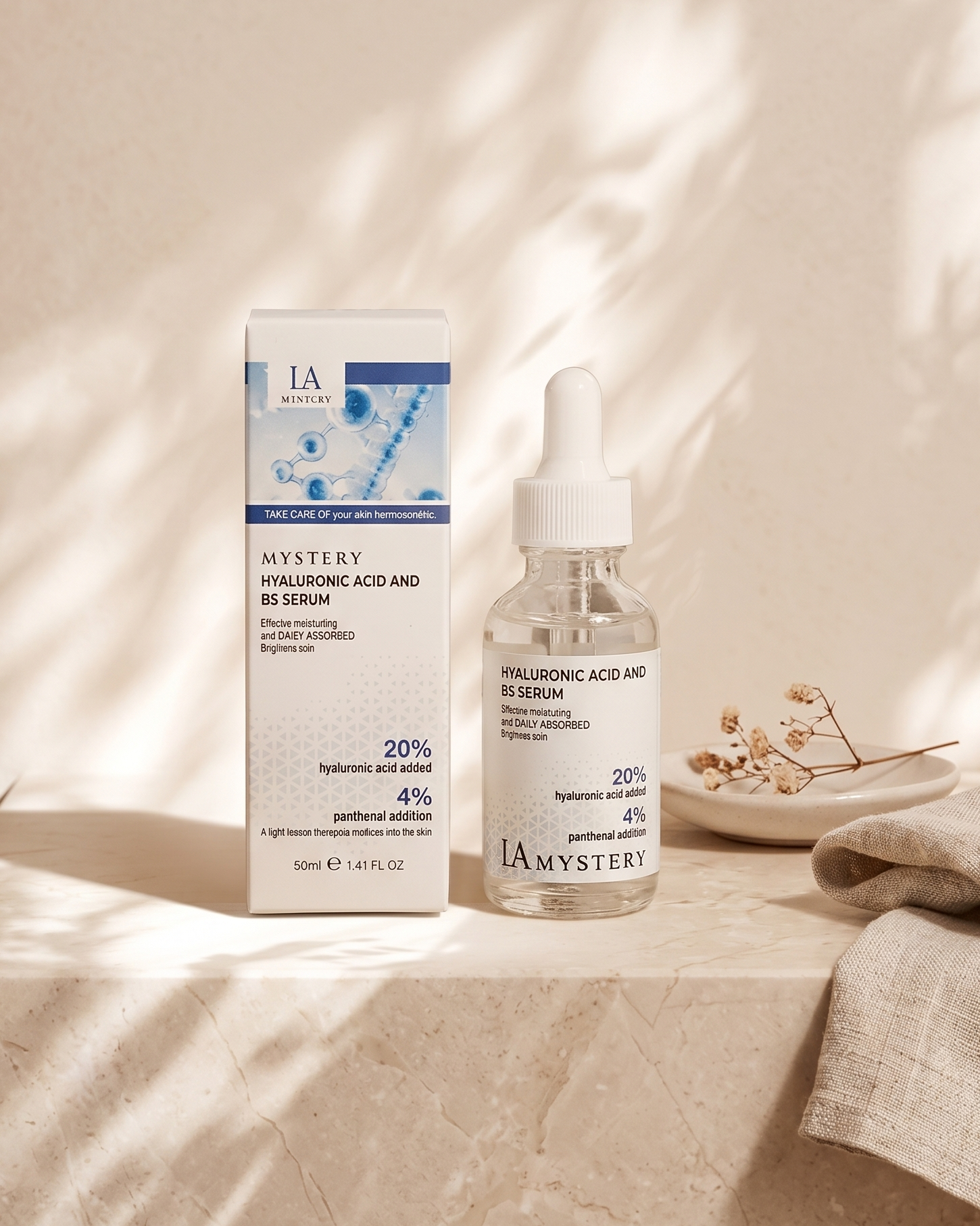 Hyaluronic Acid & B5 Hydrating Serum 30ml – LA Mystery