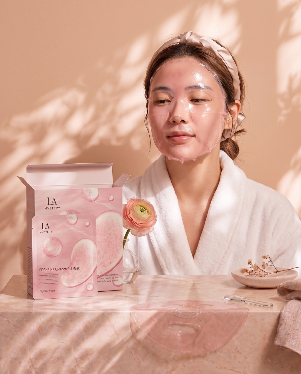 Máscara Facial de Colágeno PDRNPINK - La Mystery