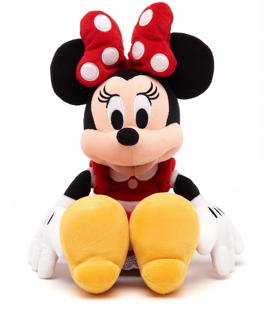 Boneca de Pelúcia Minnie Mouse Vermelha da Disney 38 cm